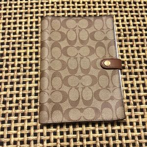 !!!SOLD!!! Coach Notebook in Signature Canvas